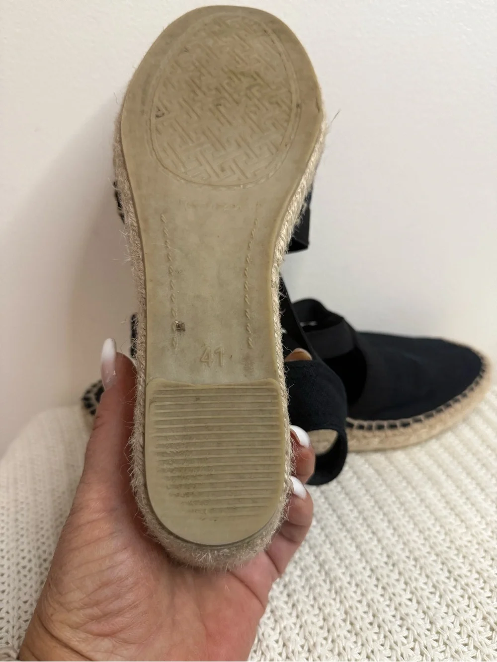 Toni Pons Black Espadrille Slingback Wedges in size 10 (41)